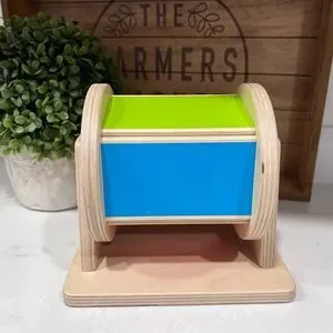 Lovevery Wooden Peg Drop Lovevery Mix Toy Lot wooden peg drop box spinning rainbow Montessori Play display picture 1